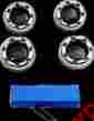 04-13 Btr-kit-xl1c Custom Dynamics Led Chrome Bullet Turn Signal Kit Harley Sportster Xl Xl50