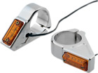 05-300-3 Joker Machine Rectangle Fork Mount Turn Signals Chrome