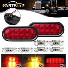 08405810462uht8y Partsam Trailer Oval Red Tail Turn Signal Light With Grommet
