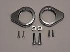 09148 Custom Chrome For Harley Forktube Mounted Turn Signal Relocation Clamp