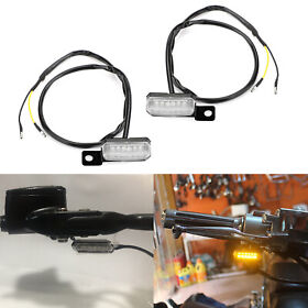 1 Pair Universal Motorcycle Led Front Turn Signal Lamp Indicator Light Black Yu 1 Pair Universal Motorcycle Led Front Turn Signal Lamp Indicator Light Black Yu