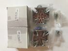 11-1230 Mfg Led Chrome Maltese Cross Amber Marker Lamp Turn Signals