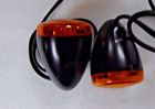 1111687 Aftermarket Black Metal Bullet Dual Filament Led Turn Signals With
