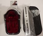 11209 Harley Tombstonetailight Chrome Aftermarket With License Bracket New