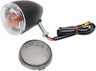 12-0232bfdc Drag Specialties Front Dot Turn Signal Matte Blk