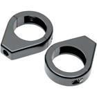 12-6049gb-41 Drag Specialties Turn Signal Fork Clamps Gloss Black