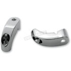 12-737 Arlen Ness Chrome Custom Turn Signal Mounts For Fork Assemblies