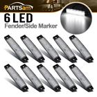 14982cr4864p7hdi Partsam White Clearence Trailer Side Marker Running Light Indicator Lamp