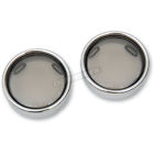 2020-0547 Drag Specialties Smoke Turn Signal Lens Kit With Chrome Trim