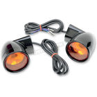 2020-0567 Drag Specialties Front Turn Signals Amber Lens
