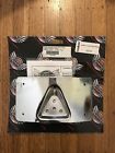 2030-0992 Speed Kings Radius Mount License Plate Holder Chrome New
