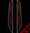 2040-1318 Bagger Dagger Leds Black Anodized