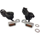 20402128drs03 Drag Specialties Harley Davidson Led Handlebar Marker Lights Chrome Amber