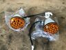 2412599-156 X 2 Indian Rear Chrome Turn Signals Set Chief Chieftain Roadmaster Springfield