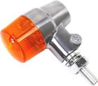 26-8602 Ks Technologies Polished Aluminum Marker Led Lights Round With Amber