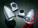 271784 5017 Kuryakyn Chrome Frame Mounted Driving Lights 1-3 8 1-1 2