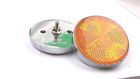 28001-029 Reproduction Kawasaki New Kh Amber Reflectors Chrome Trimmed Reflex Qty