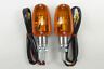 2fm-61-75660 Harley Turn Signals Brushed Metal Dual Filament Front Rear Fits