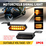 2pc Universal Motorcycle 6 Led Amber Turn Bike Signal Indicators Blinker Lights