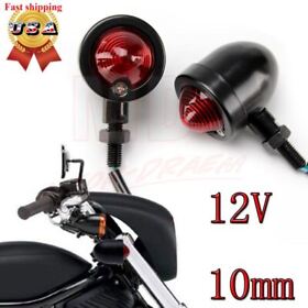2x Motorcycle Turn Signal Indicator Lights Universal For 12v 10mm Honda Kawasaki