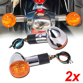 2x Motorcycle Turn Signals For Honda Shadow Vt Ace Aero Spirit Vlx 600 750 1100