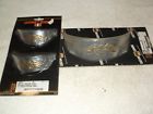 330040 330042 Custom Chrome Harley Davidson Headlight Spotlamp Gold Eagle Visors Crome