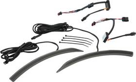 41-187abk Show Chrome Led Slayer Front Fender Lights Light Smoke 2040-3052