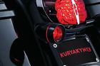 419520 Kuryakyn Deep Dish Bullet Turn Signal Bezels Red Lens Harley