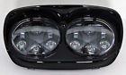 4651 Demon S Cycle 5 3 4 Dual Led Black Projection Daymaker Headlights Harley Fltr Models 2004-201