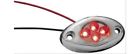 4702 Kuryakyn Led Accent Lights Clear Lens Oval Chrome Plastic Each