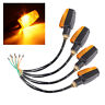 4894663117917 Unbranded Universal Motorcycle Turn Signal Indicator Light Amber
