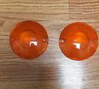 4x2020-0404-02 Harley Davidson Heritage Softail Flst Orange Turn Signal Flat Pancake
