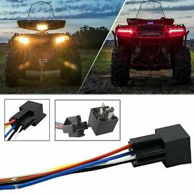 5-pin 12v 40a Spdt Relay Socket Wire For Polaris Sportsman 450 500 570 700 93-18