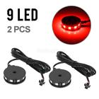 57466765966u2qgx Partsam Red Led Cycle Wheel Pod Center Glow Lights Sport