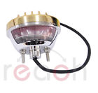 602668151720 Gold Motorcycle Ribbed Round Tail Brake Light For