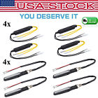 610877530953 Unbranded Universal Motorbike Flowing Led Signal Indicator Amber