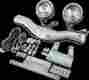 61116 Show Chrome Contour Driving Light Kits 3 1 2