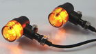 65-5166 Crx Motorcycle Turn Signals Led Black Aluminum Smoked Lens Amber