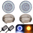 651354899385 Bullet Front Led Turn Signal Lights Smoked Lens