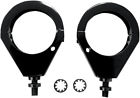 2040-1127 6673bs4 Drag Specialties Turn Signal Fork Clamps Pair Black Grooved