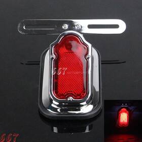 667motor Tl-h004-ch-a Tail Light For Harley Softail Dyna Touring Sportster Chopper Honda Cafe Racer