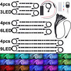 670924932390 Unbranded Motorcycle Under Glow Light Strip Kit Atv