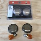 67800644 Genuine Harley Smoked Turn Signal Lenses Bullet Style Housing And