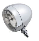 688022 Custom Chrome Smooth Bottom Mount Headlight For Harley Motorcycles