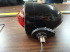 688063 Custom Chrome Motorcycle Black Bullet Marker Light Red Lens Single
