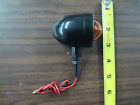 688069 Custom Chrome Motorcycle Black Mini Bullet Marker Signal Light Amber
