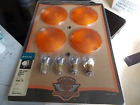 69308-12 Harley Smoked Flat Turn Signal Lenses