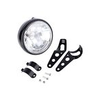 7 Keenso Round Motorcycle Yellow Headlight Universal Black Brack 663862810691