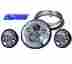 7-silver-led-daymkr-lamp-set Octane Lighting Inc 7 Motorcycle Chrome Projector Daymaker Hid Led Headlight Passing Lights Harley 636676496542