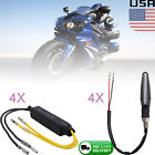 713289312411 Unbranded Universal Motorbike Flowing Led Signal Indicator Amber